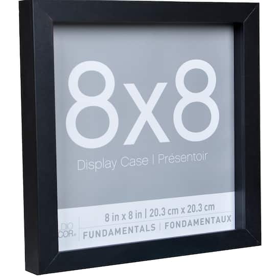 12 Pack: 3 ct. (36 total) Black 8" x 8" Display Cases, Fundamentals by Studio Décor®